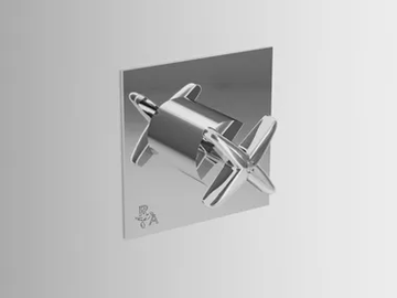 CROSS - Recessed 1 hole shower mixer by Park Avenue - view 2